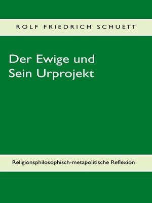 cover image of Der Ewige und Sein Urprojekt